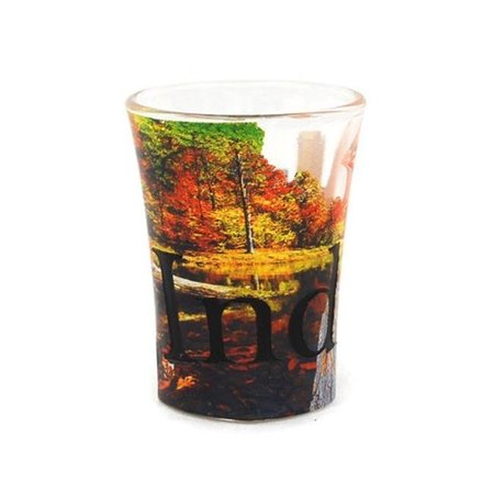 AMERICAWARE Americaware SGIND01 Indiana Full Color Etched  Shot Glass SGIND01